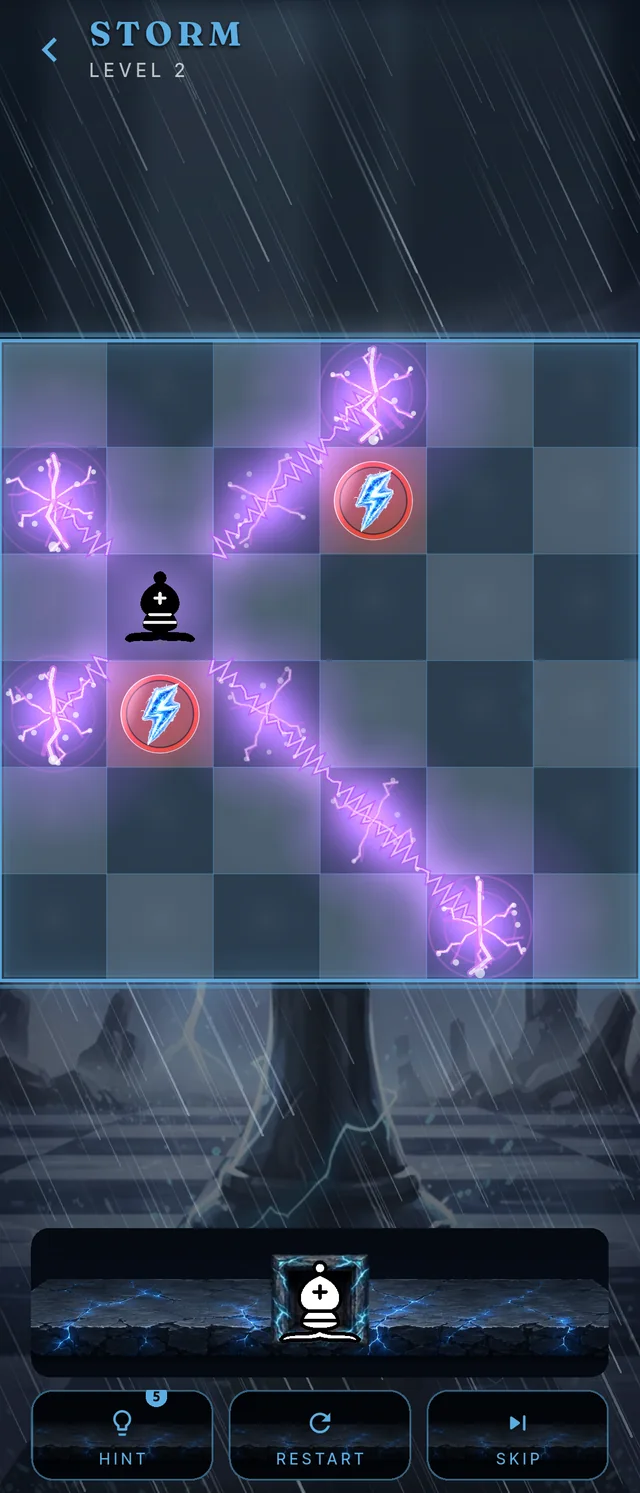 Lighting a Storm board around the enemies