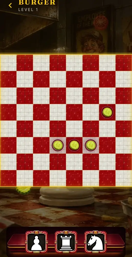Pawn, rook, knight: three placements stack up the full solve